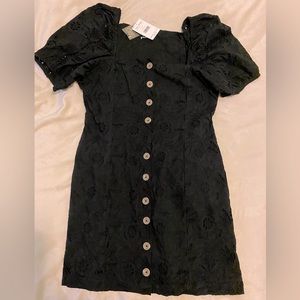 Free People Black Midi Dress